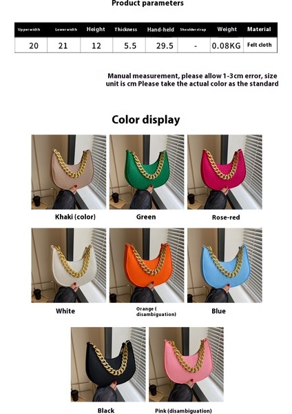 Omuz Çantası Çapraz Çanta Taşınabilir Yüksek Kaliteli Keçe Kumaş Sokak Stili Içın Rahat Malzeme, Kırmızı (Yurt Dışından) modelleri