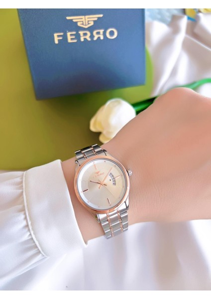 Çelik Kordon Iyon Kaplama Kasa 3 Atm Suya Dayanıklı Kadın Kol Saati+Bileklik BFL21464-EX fiyatları