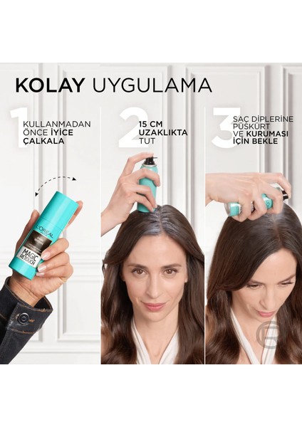 L'Oréal Paris Magic Retouch Beyaz Dipleri Kapatıcı Sprey - Koyu Kahverengi