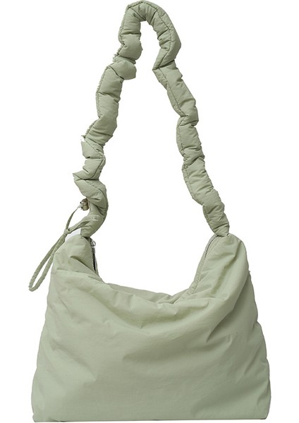 Omuz Çantası Çapraz Çanta Taşınabilir Yüksek Kaliteli ve Konforlu Naylon Malzeme Sade Stil, Yeşil (Yurt Dışından)