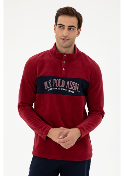 U.S. Polo Assn. Erkek Bordo Pijama Takım 50301718-VR014