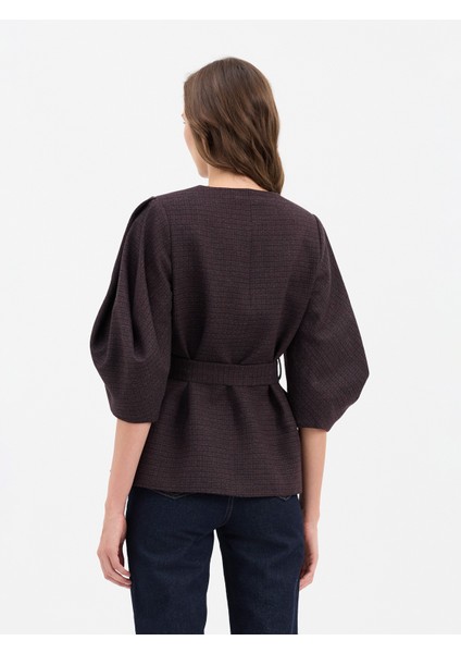 Kadın Ceket-Bordo / Siyah fiyatları