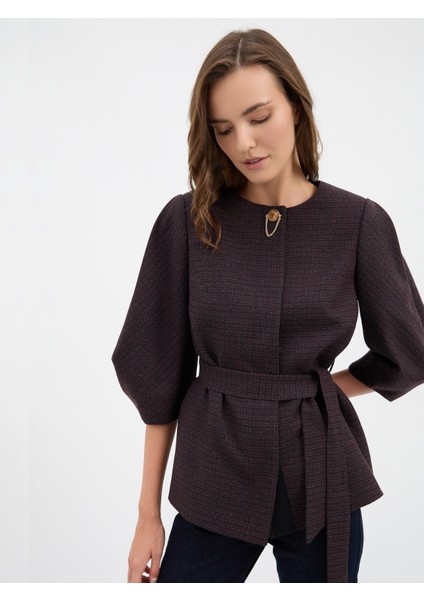 Kadın Ceket-Bordo / Siyah modelleri