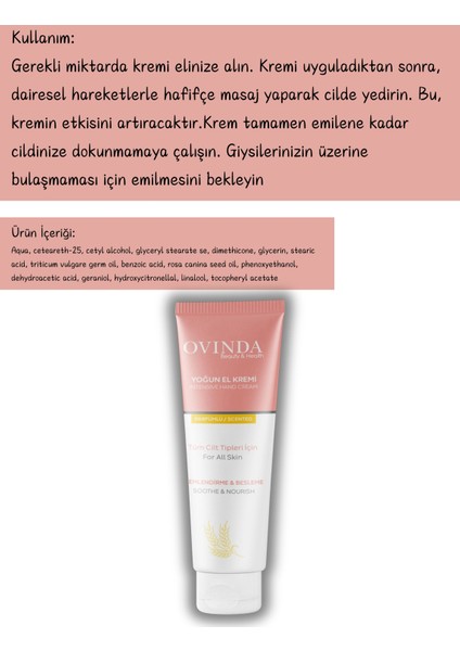 Yoğun El Kremi 100 ml