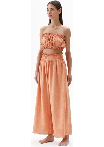 Turuncu Palazzo Pantolon Turuncu fiyatları