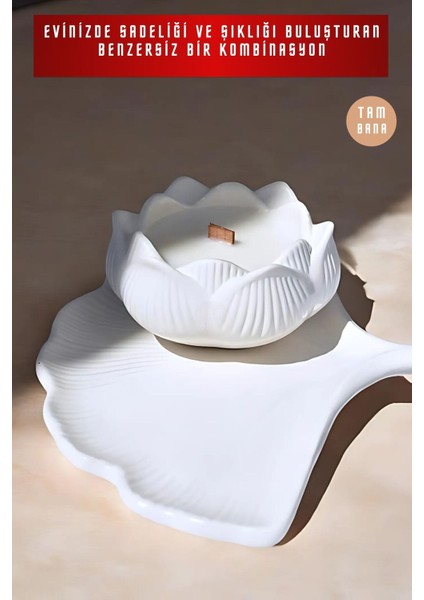 Beyaz Sunumluk Takı Tabağı Dekoratif Tepsi Obje Seti 2 Parça Model 1014 fırsatları