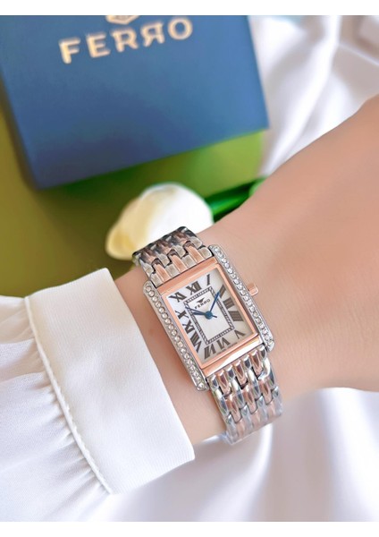 Çelik Kordon Iyon Kaplama Kasa 3 Atm Suya Dayanıklı Kadın Kol Saati+Bileklik BFL21483-EX fiyatları