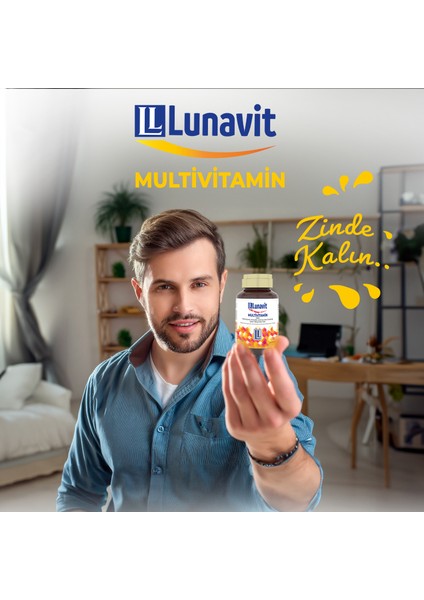Multivitamin, Mineraller ve Kırmızı Kore Ginsengi İçeren 30 Tablet