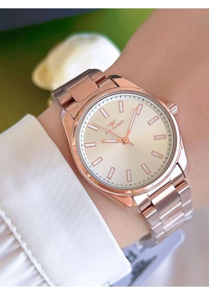 Çelik Kordon Iyon Kaplama Kasa 3 Atm Suya Dayanıklı Kadın Kol Saati+Bileklik BFL21161-SY