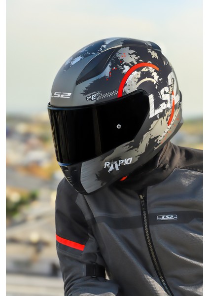 Rapıd 2 Cırcle Mat Siyah-Kırmızı Kask fiyatları