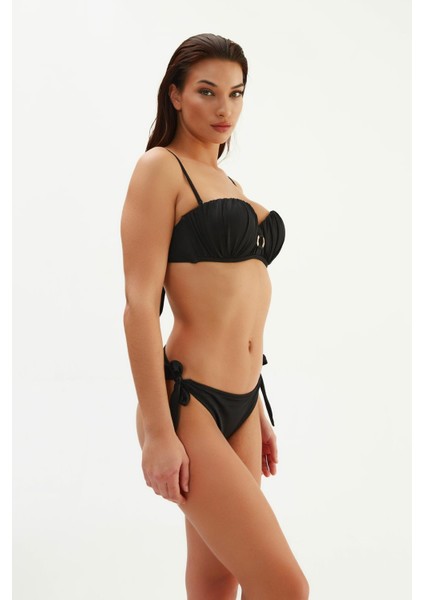2010ESBK Kaplı Straplez Bikini Tk. - Siyah fiyatları