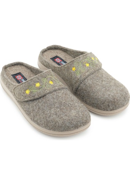 Kadın Kışlık Nakışlı Tasarım Cırtlı Ayarlanabilir Rahat Taban Ev Bahçe Terlik modelleri