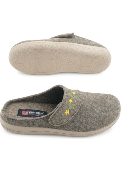 Kadın Kışlık Nakışlı Tasarım Cırtlı Ayarlanabilir Rahat Taban Ev Bahçe Terlik indirimleri