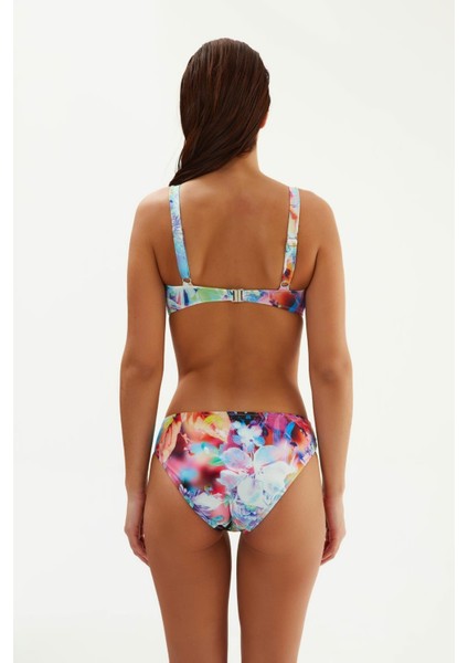 2068ESBK Desenli Toparlayıcı Bikini Tk. - Mavi indirimleri