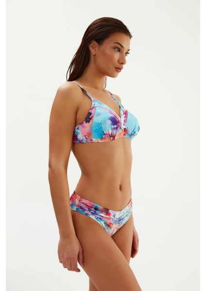 2068ESBK Desenli Toparlayıcı Bikini Tk. - Mavi fiyatları