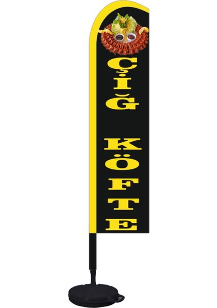 Çiğ Köfte Yelken Bayrak (75X400CM)