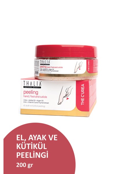 Urea & Jojoba Oil İçerikli Onarıcı El ve Ayak Kütikül Bakım Peelingi 200 gr