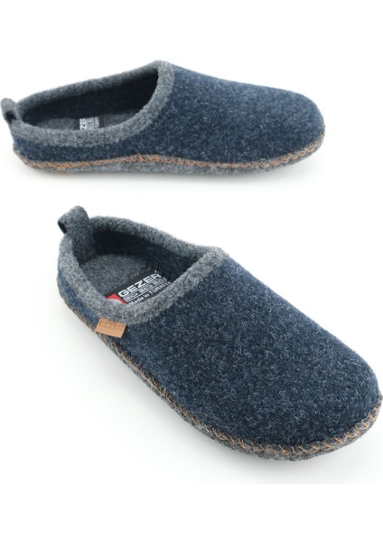 Erkek Kışlık Keçe Sessiz Rahat Taban Gondol Ev Terlik
