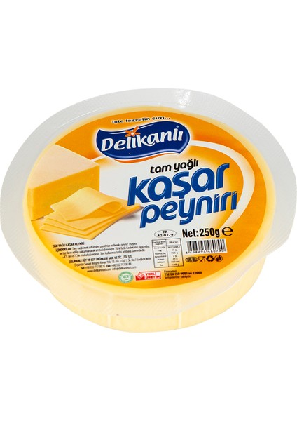 250 Gr. Delikanlı Tam Yağlı Kaşar Peyniri