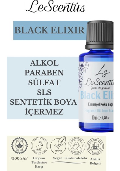 Le Scentus Blackelıxır Esansiyel Koku Yağı 10 ml