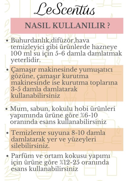 Le Scentus Bahar Esintisi Esansiyel Koku Yağı ODAKOKUSU10ml