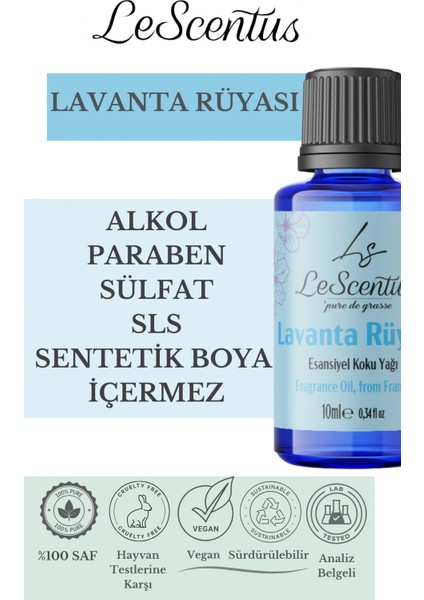 Le Scentus Lavanta Rüyası Esansiyel Koku Yağı 10 ml