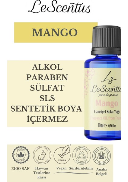 Le Scentus Mango Esansiyel Koku Yağı ODAKOKUSU10ml