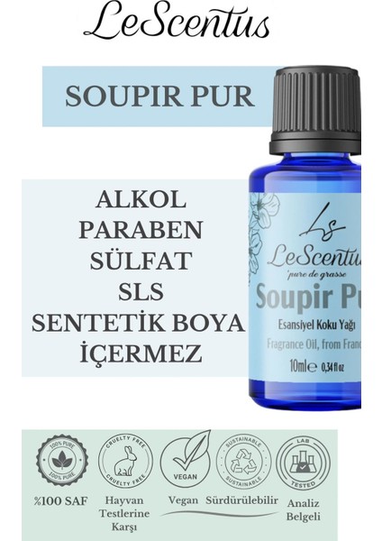 Le Scentus Soupır Pur Esansiyel Koku Yağı Oda KOKUSU10ml