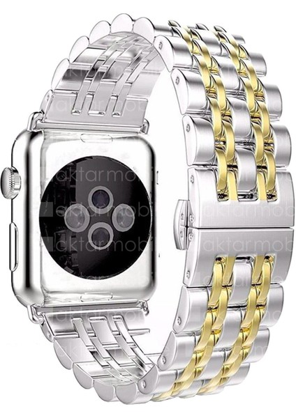 Apple Watch 10 / 11 46 mm Uyumlu Metal Kordon Premium Paslanmaz Çelik Kayış fiyatları