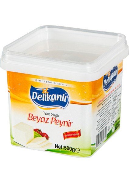 500 Gr. Delikanlı Tam Yağlı Beyaz Peynir