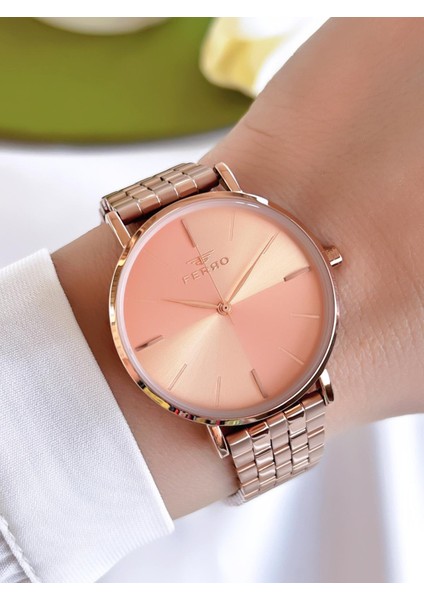 Çelik Kordon Iyon Kaplama Kasa 3 Atm Suya Dayanıklı Kadın Kol Saati+Bileklik BFL21016-SY