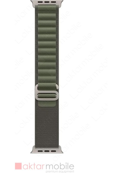 Apple Watch 10 42 mm Uyumlu Alpine Loop Kordon Kumaş Örgü Kayış