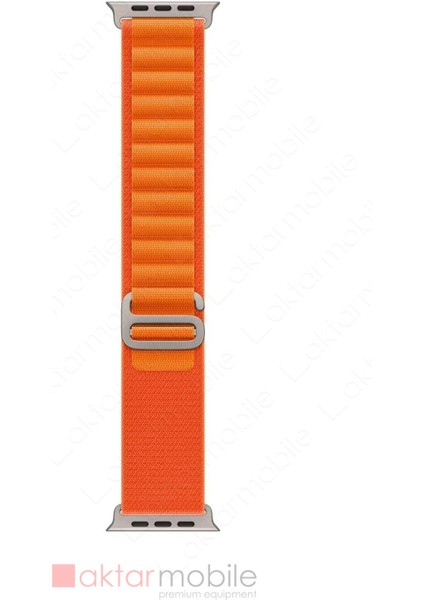 Apple Watch 10 42 mm Uyumlu Alpine Loop Kordon Kumaş Örgü Kayış