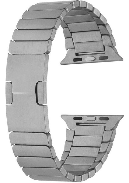 Apple Watch 10 46 mm Uyumlu Metal Kordon Baklalı Model Bilezik Paslanmaz Çelik Kayış Kelebek Toka modelleri