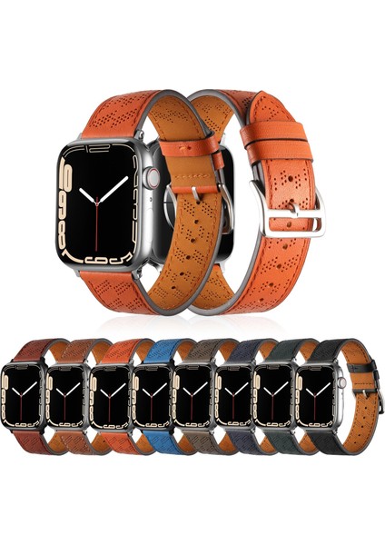 Apple Watch 10 46 mm Uyumlu Suni Deri Kordon Kayış Watch Band / Strap fırsatları