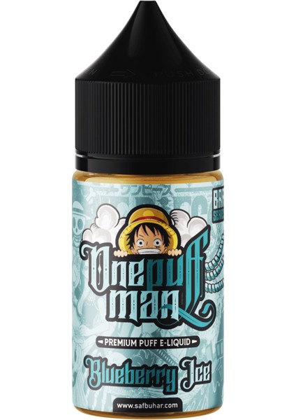 One Puff Man Blueberry Ice - 30ml/20mg (%5) Salt - Ingiliz Premium Likit Aroma