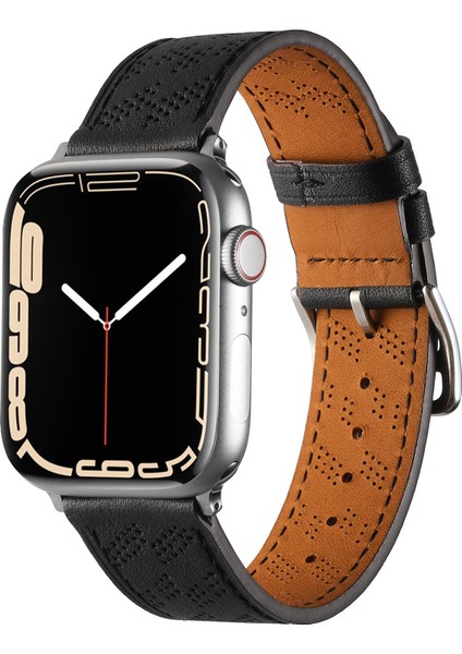 Apple Watch 10 46 mm Uyumlu Suni Deri Kordon Kayış Watch Band / Strap fiyatları