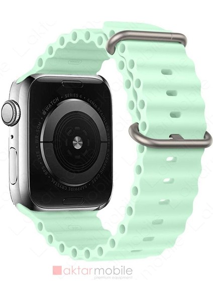 Apple Watch 10 / 11 46 mm Uyumlu Silikon Ocean Kordon Spor Kayış