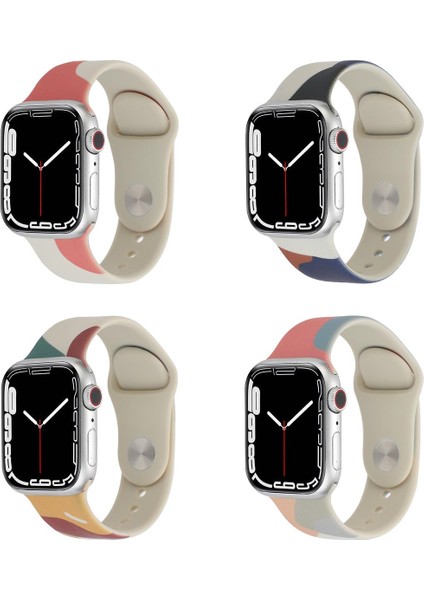 Apple Watch 10 / 11 46 mm Uyumlu Silikon Kordon Soft Yüzey Spor Morandi Kayış fiyatları