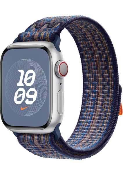 Apple Watch 10 46 mm Uyumlu Spor Loop Kordon Yeni Seri Naylon Örgü Kayış Cırt Cırtlı