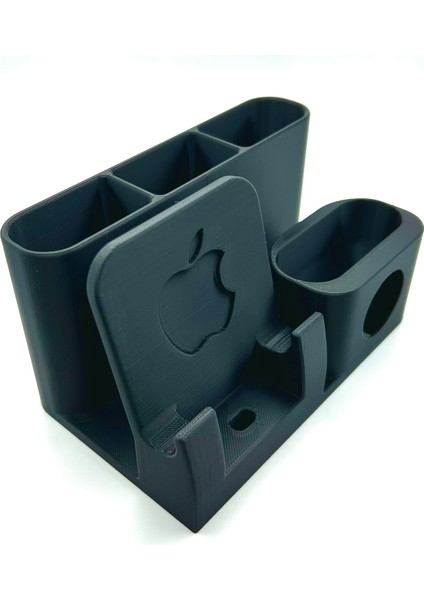 Apple Şarj Standı - Iphone, Apple Watch ve Airpods Uyumlu Masaüstü Şarj Organizeri Kalemlik Bölmeli fiyatları