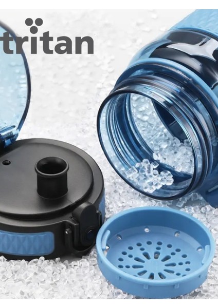 Chrystal Diamond Tritan Su Matarası – Slikon Korumalı - 520 ml
