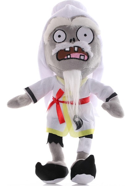 Plants Vs Zombies Beyaz Qigong Zombi Peluş Oyuncak 30CM (Yurt Dışından)