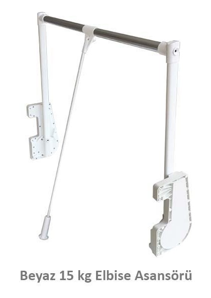 S-6014-W Gardrop Asansörü 15 kg - Beyaz