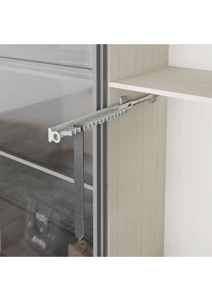 S-6542-G Alüm. Raylı Kravatlık Gri