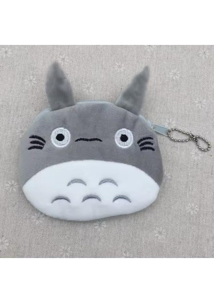 Gri Totoro Peluş Bozuk Para Cüzdanı