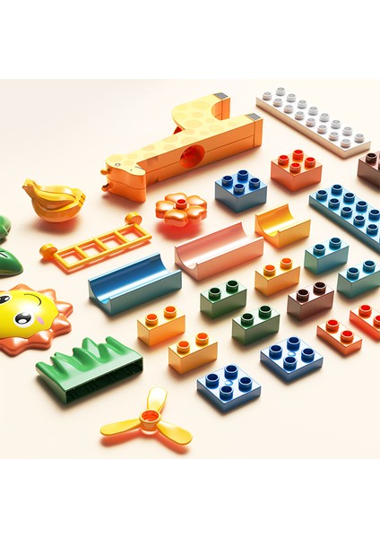 Learning Fun Marble Run Blok Yapı Seti 100 Parça - Zürafa