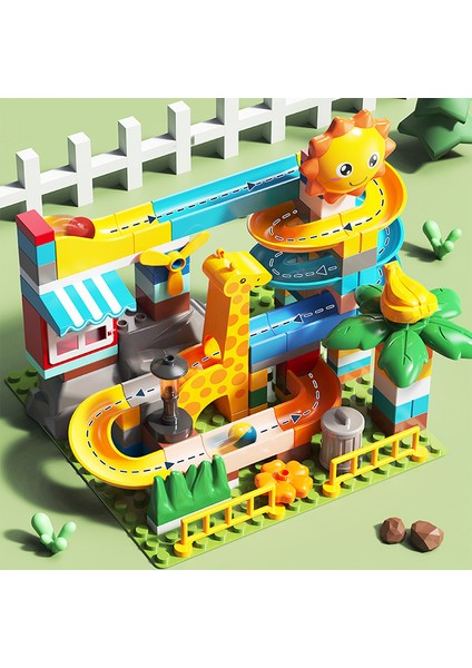 Learning Fun Marble Run Blok Yapı Seti 100 Parça - Zürafa