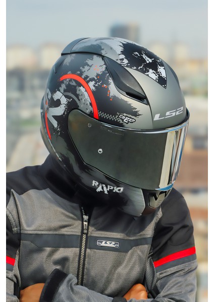 Rapıd 2 Cırcle Mat Siyah-Kırmızı Kask fırsatları