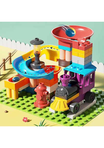 Lerarning Fun Marble Run Blok Yapı Seti 77 Parça - Tren